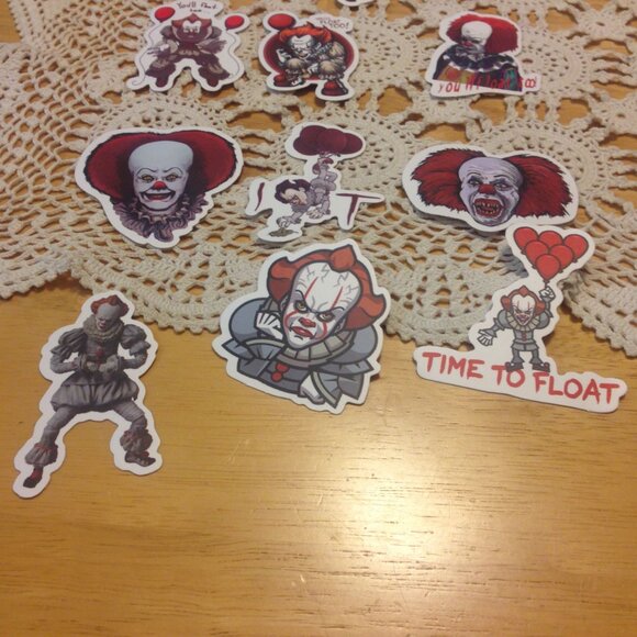 Scary Clowns IT Stickers for computers, laptops, lockers, luggage - Picture 4 of 6
